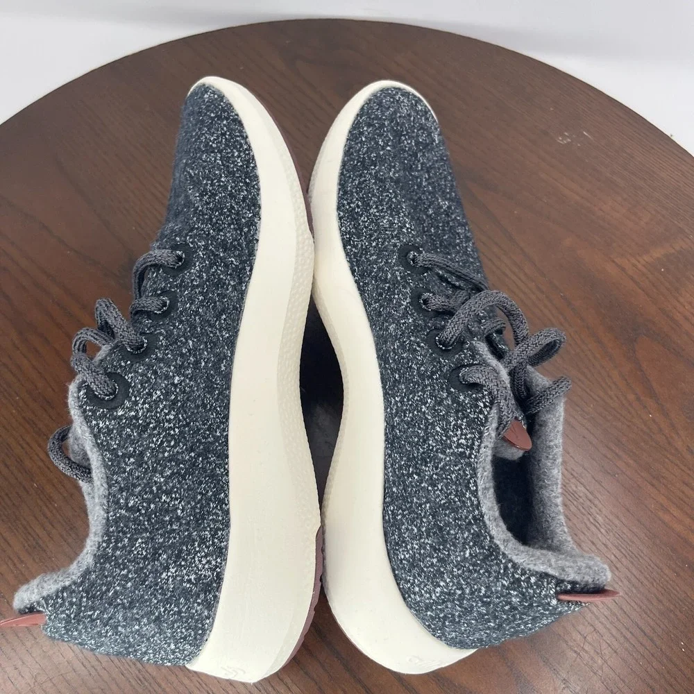 Allbirds‎ Wool Runners Mizzle Shoes Women's 7 Gray Comfort Low Sneakers 1019 NV1